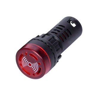 [Đơn tối thiểu 40K] Đèn báo có còi cảnh báo AD16-22SM 24V - 220v có đèn lắp trong tủ điện