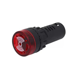 [Đơn tối thiểu 40K] Đèn báo có còi cảnh báo AD16-22SM 24V - 220v có đèn lắp trong tủ điện
