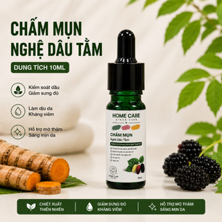 Dung dịch chấm mụn nghệ dâu tằm ngăn ngừa mụn, Da có mụn sưng viêm, mờ vết thâm, Homecare chính hãng