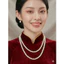Dây Chuyền Ngọc Trai Nhân Tạo Mang Áo Dài 8li, Vòng Cổ 2 Sợi Đính Ngọc Trai Nhân Tạo Sang Trọng - DAISYN