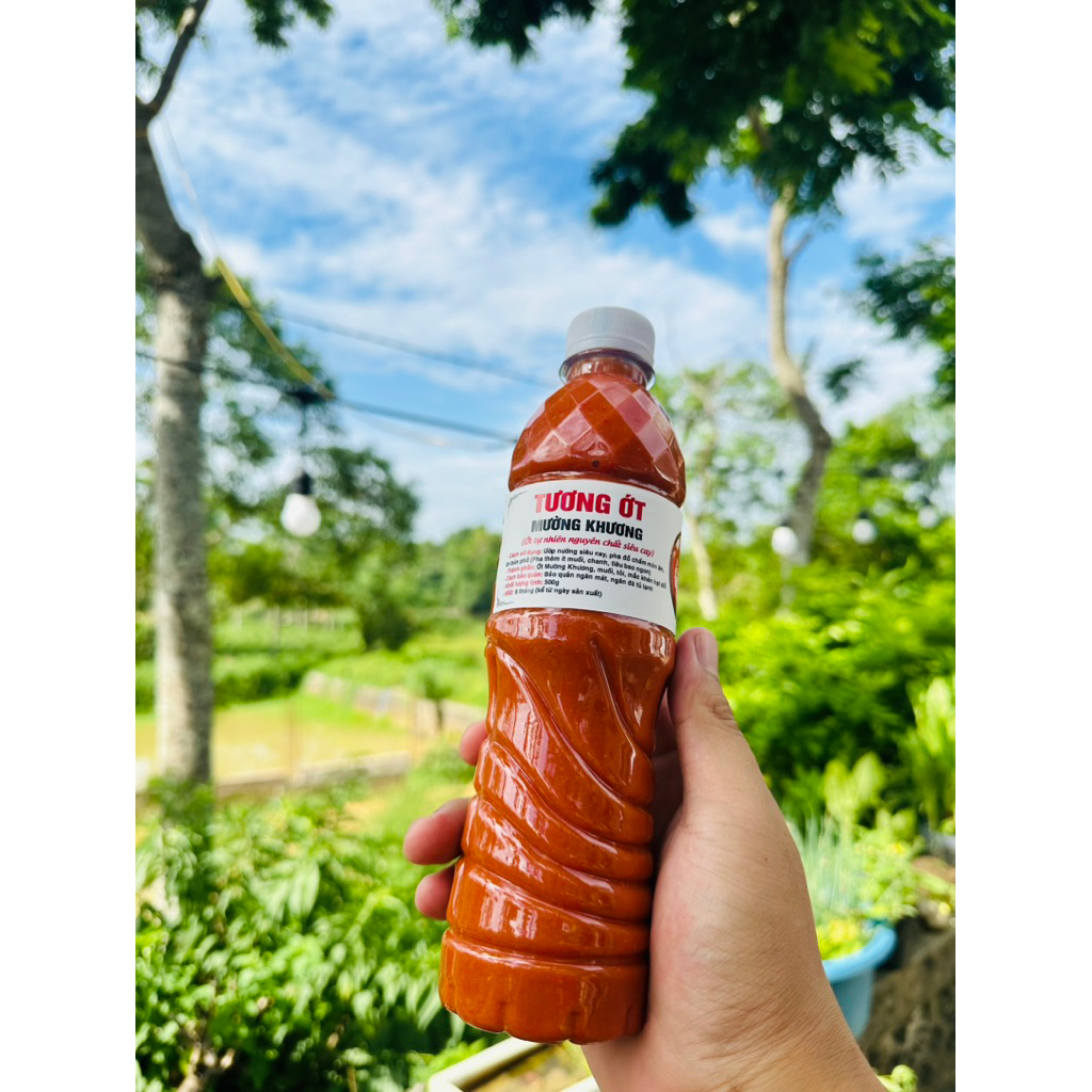 Tương ớt Mường Khương tương ớt siêu cay ,tương ớt Mường Khương chai 500ml ( loại 2)