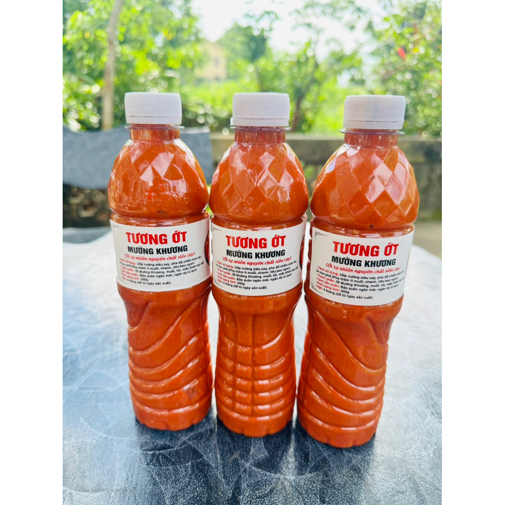Tương ớt Mường Khương tương ớt siêu cay ,tương ớt Mường Khương chai 500ml ( loại 2)