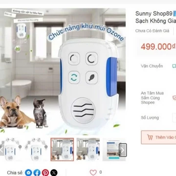 Máy Lọc Không Khí Enerfer, Khử Mùi Thú Cưng, Diệt Khuẩn Sạch Không Gian Sống ( Nội Địa Nhật mới 100% Thanh lý )