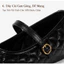 IKUNKA Giày Mary Jane Đế Bệt Chần Ô, Giày Búp Bê Nữ Đi Chơi, Sandal Công Sở Style Hàn Quốc