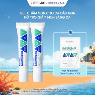 ( Chính hãng) Combo 2 Kem chấm mụn, mờ thâm mụn Trioderma Anti Acne Gel 15g