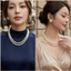 N842 chuỗi hạt ngọc trai vòng cổ cưới 2 sợi hạt 6li dây chuyền ngọc trai nhân tạo xinh xắn cho nữ
