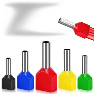 100 cái Cos kim rỗng đôi TE dùng cho dây 0.5 đến 10mm2
