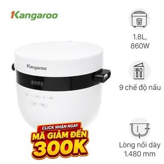 Sale-Nồi cơm điện tử Kangaroo 1.8 lít KG18DR9 chính hãng 100% Bảo hành 12 tháng