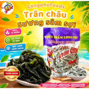 Trân châu Sương Sâm Sợi Long Phú gói 100gr - Topping Trà sữa, Chè Ngũ Sắc, Trà,..