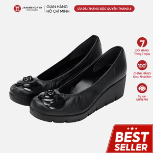 Giày da nữ cao 5,5 cm siêu nhẹ siêu bền, giày búp bê chống thấm nước KOSU 22608 chính hãng Nhật Bản