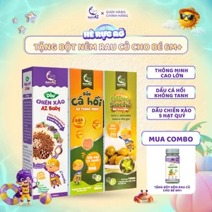 Combo 3 Dầu Ăn Dặm Cho Bé NutriAZ 100ML Cá Hồi, Oliu Sachi Và Chiên Xào Cho Bé Phát Triển Toàn Diện Nhập Khẩu Châu Âu