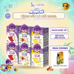 Combo 6 Bánh Ăn Dặm Cao Cấp NutriAZ Vị Trái Cây, Rau Củ Cho Trẻ Từ 6 Tháng Tuổi, 30G