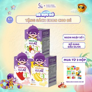 Combo 3 Bánh Ăn Dặm Cao Cấp NutriAZ Vị Trái Cây, Rau Củ Cho Trẻ Từ 6 Tháng Tuổi