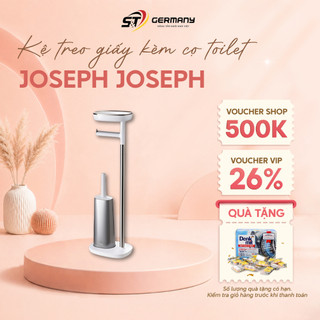 Kệ treo giấy vệ sinh kèm cọ toilet Joseph Joseph Toilet Butler Plus Steel 70519  GermanySnT HCM 350021