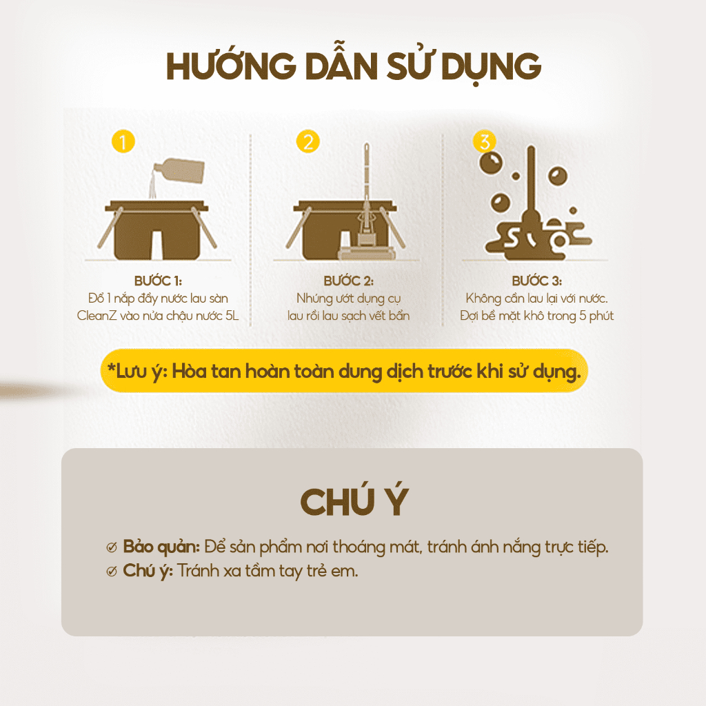[XẢ KHO] Can Nước Lau Sàn CleanZ Chiết Xuất Thiên Nhiên Sạch Bóng, Thơm Lâu, Lành Tính