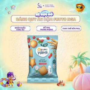 Bánh Quy Ăn Dặm Fruto Nga NutriAZ Cho Bé Từ 6 Tháng Tuổi Bổ Sung Canxi Và Vitamin, 120g