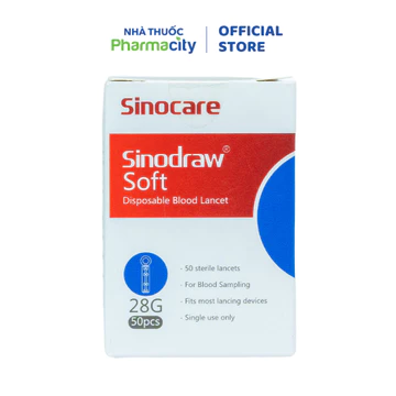 Sinocare Kim Chích Lấy Máu (Hộp/50 Kim)