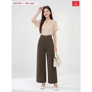 6QDT17 (Sẵn) Quần nữ CARDINA chất liệu chéo cao cấp dáng đứng trẻ trung hiện đại tạo hiệu ứng kéo chân