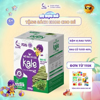 Mì Ăn Dặm Cải Kale Cao Cấp NutriAZ Rau Tươi Cho Bé Ăn Dặm Từ 6 Tháng Bổ Sung Vitamin Và Chất Xơ,120g