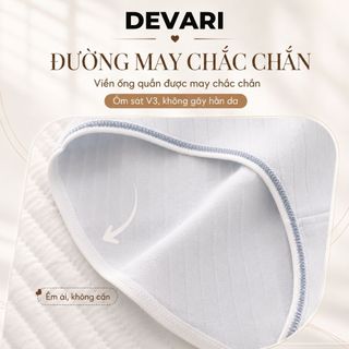 Quần lót nữ cotton kháng khuẩn khử mùi cạp vừa- Quần chip nữ họa tiết xinh xắn dễ thương DEVARI L861
