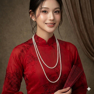 [ DAISYN ] N788 bộ dây chuyền hạt ngọc trai nhân tạo 2 sợi riêng lẻ 120cm hạt 4li bà 6li vòng cổ ngọc trai nhân tạo
