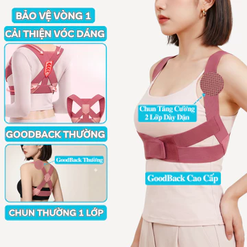 Đai Chống Gù Lưng Bảo Vệ Vòng 1 Cho Nữ ANDEGO, Đai Lưng Tập Gym Nữ Chống Gù Định Hình Vòng 1