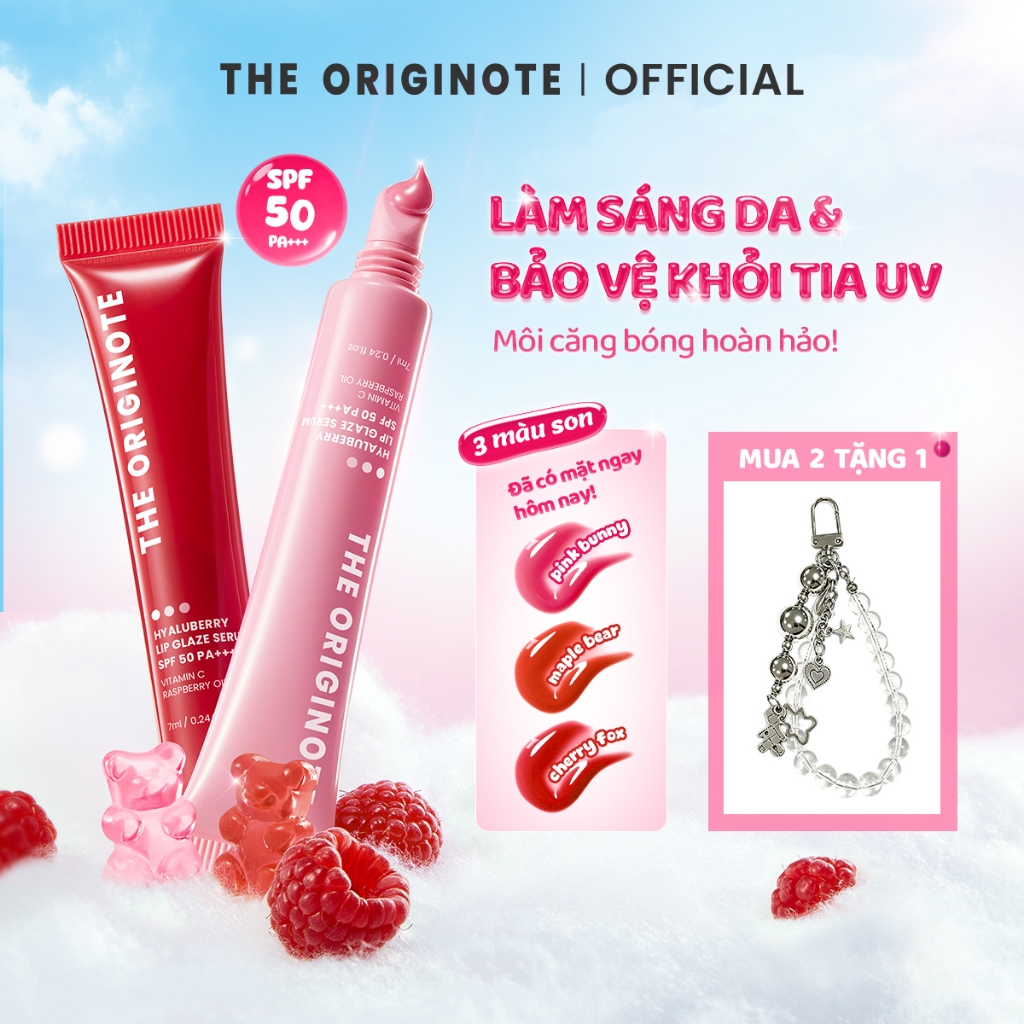 [Quà tặng không bán] The Originote Keychain đựng son dưỡng môi căng mọng có màu