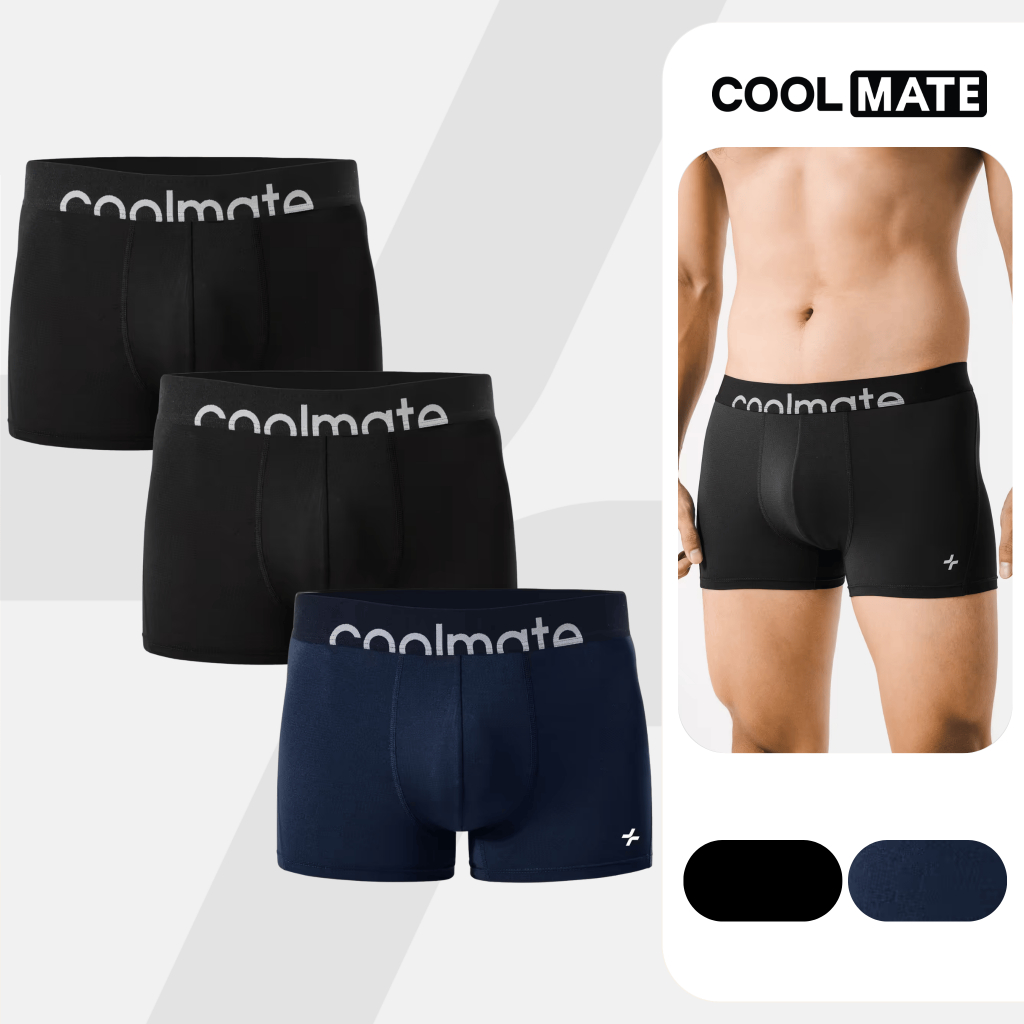 [MUA 3 TẶNG 1]Combo 3 Quần Lót Nam dáng Trunk AirMesh co giãn, thoáng mát, nhanh khô Coolmate