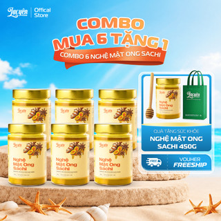 Combo 6 Hũ Nghệ Mật Ong Sachi 450gr Lạc Yên Foods Hỗ Trợ Dạ Dày Tốt Tặng Quà Hấp Dẫn