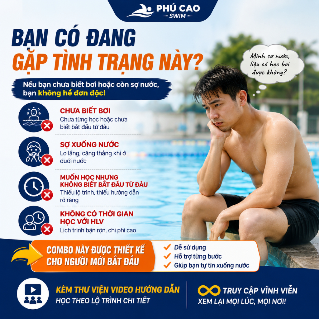 Bộ Học Bơi Phú Cao – Dụng Cụ Tập Luyện Kèm Video Hướng Dẫn