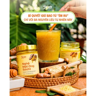 Combo 5 Hũ Nghệ Mật Ong Sachi 450GR Lạc Yên Foods Tinh Bột Nghệ Đỏ Hưng Yên Và Mật Ong