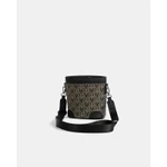 Túi Đeo Chéo Dáng Bucket Monogram Nate Leonardo Vải Dệt Phối Da Thiết Kế Tối Giản Thời Trang Nam Nữ — ảnh 2
