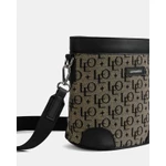 Túi Đeo Chéo Dáng Bucket Monogram Nate Leonardo Vải Dệt Phối Da Thiết Kế Tối Giản Thời Trang Nam Nữ — ảnh 7