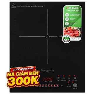 Bếp từ đơn Kangaroo KGIC22S2 2200W hàng chính hãng 100% bảo hành 12 tháng ( trưng bày mới 98-99% )