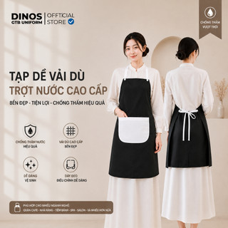 Tạp Dề Dù Chống Thấm Dinos Dạng Yếm Đeo Cổ Cho Pha Chế, Phục Vụ, Giáo Viên Dạy Vẽ - Nhiều Màu