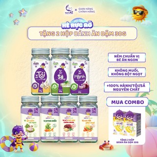 Combo 4 Hạt Nêm Và 3 Bột Gia Vị Cho Bé Ăn Dặm Từ 6 Tháng NutriAZ, Không Muối Đường, An Toàn Cho Bé