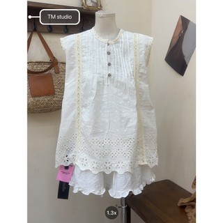PHẠM THÙY SHOP: SET BỘ ÁO THÔ BOI MIX VIỀN THÊU GẤU ẢNH THẬT