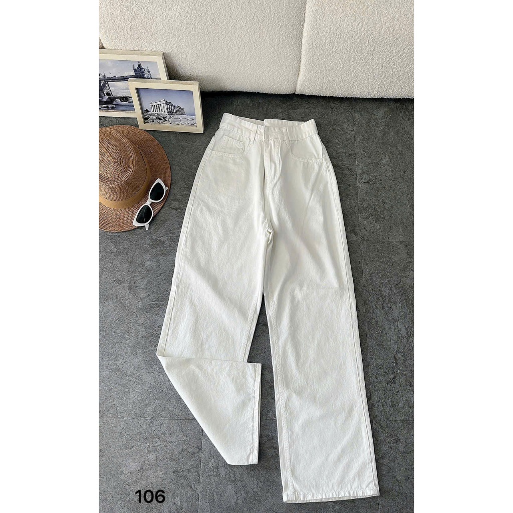 Quần Kaki Nữ Bigsize 40-90kg Ống Suông Lưng Cao, Quần Dài Nữ Che Khuyết Điểm Vòng 2 và Vòng 3 MS106