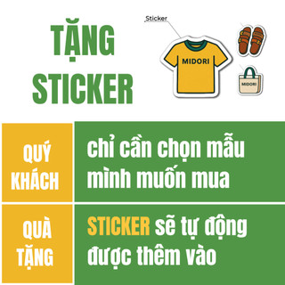 STICKER NGẪU NHIÊN CHO KHÁCH NHÀ MIDORI WORKSHOP