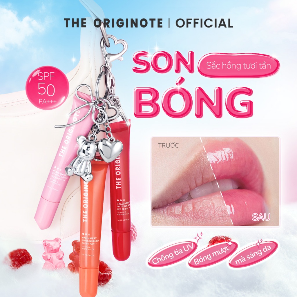 [Quà tặng không bán] The Originote Keychain đựng son dưỡng môi căng mọng có màu