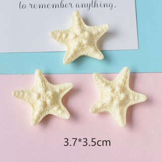 Bộ 10 charm SAO BIỂN, charm nhựa cứng - có sẵn đế gắn chủ đề biển dễ thương, gắn dép, túi xách