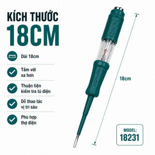 Bút Thử Điện JCTOP Cao Cấp – Tua Vít Kiểm Tra Điện Có Đèn Báo An Toàn