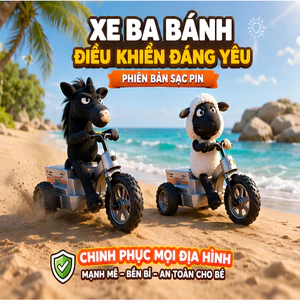 Xe Điều Khiển Từ Xa RC Cho Trẻ Em | Xe 3 Bánh Hình Thú Cưng | Pin Sạc USB | Đồ Chơi Thông Minh