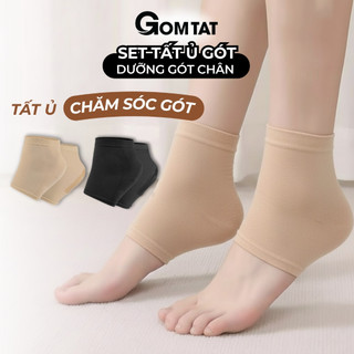 [DEAL QUÀ TẶNG] Combo 7 đôi tất dưỡng gót chân chống khô nứt GOMTAT, vớ ủ gót có lớp silicon làm mềm gót - TYU-1027