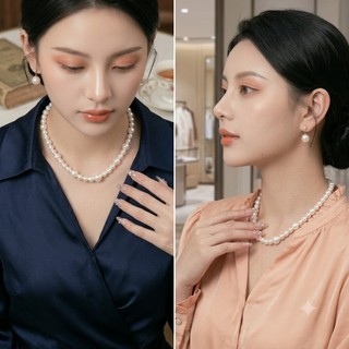 [ DAISYN ] N648 dây chuyền áo dài , dây chuyền áo tấc, vòng cổ cưới 1 sợi ngọc trai nhân tạo sang trọng