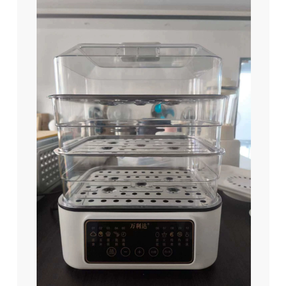 Nồi Hấp Điện 32L  Cao Cấp Đa Chức Năng 3 Tầng Inox, Gia Dụng Tủ Hấp Công Suất Lớn, Có Hẹn Giờ G16