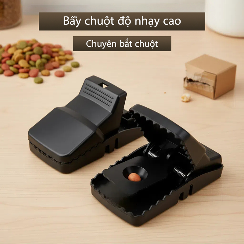 Bẫy chuột tự động - Siêu nhạy, bền chắc - Dùng trong nhà và ngoài trời