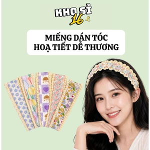 Miếng Dán Tóc Thiết Kế Xinh Xắn, Có Họa Tiết Dễ Thương, Giúp Cố Định Tóc Giúp Tóc Gọn Gàng Không Cần Kẹp, Chất Vải Mềm
