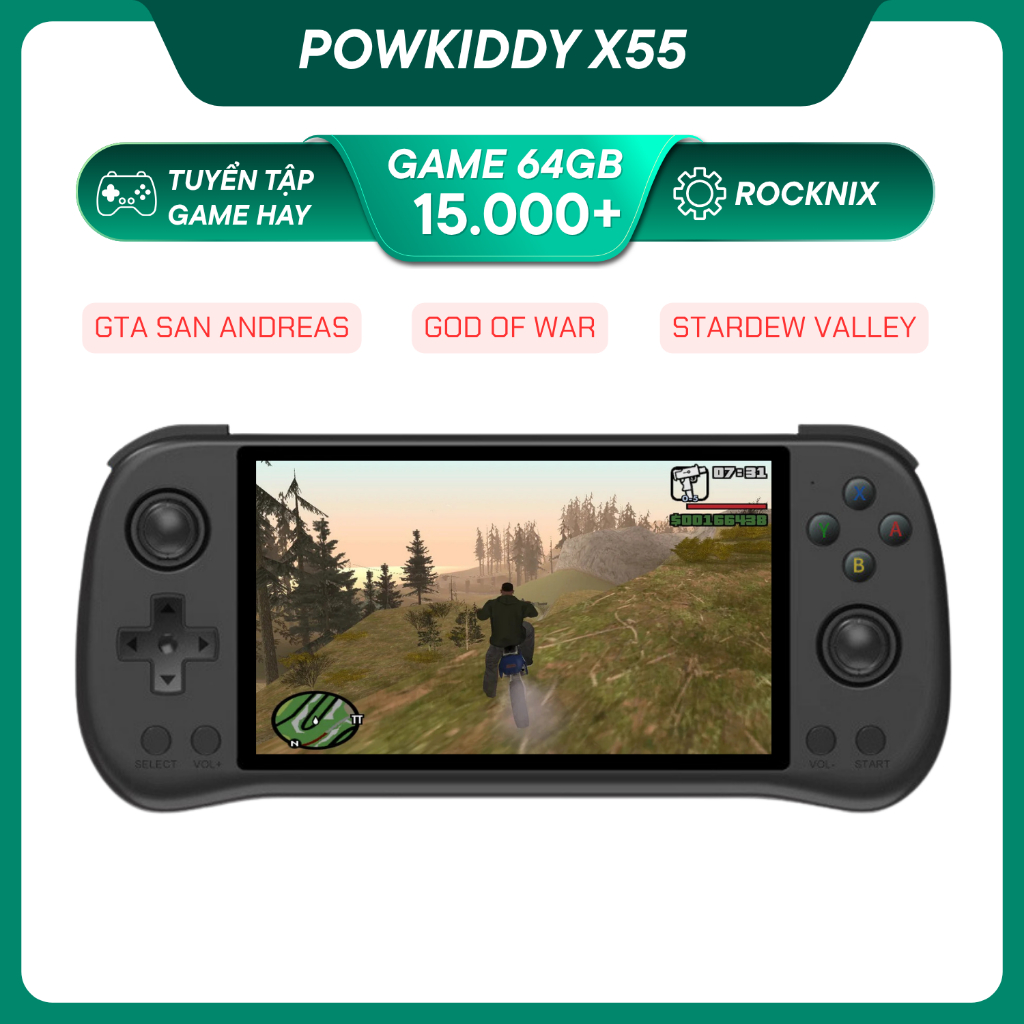 Powkiddy X55 máy chơi game cầm tay