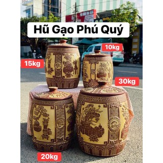 Hũ Gạo Phú Quý- Trường Xuân, Hũ Đựng Gạo Tứ Quý,Hũ Đựng Gạo Phong Thủy Cao Cấp Bát Tràng, Tụ Tài,Giữ Tài Lộc